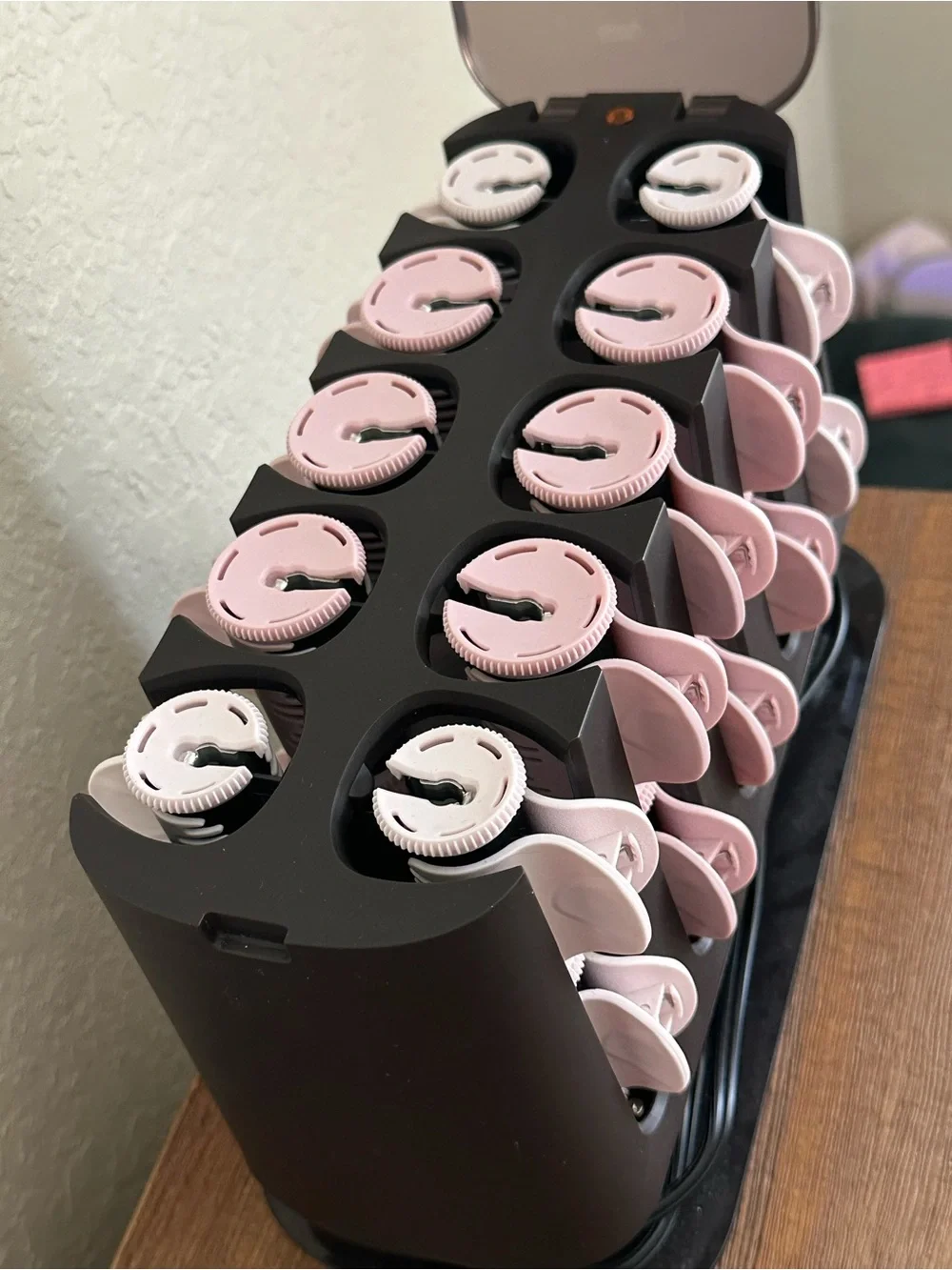 Remington Pink Clip-In Heated Hair Roller Set with Case